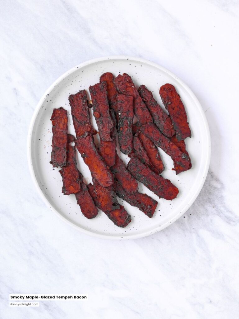 Smoky Maple-Glazed Tempeh Bacon