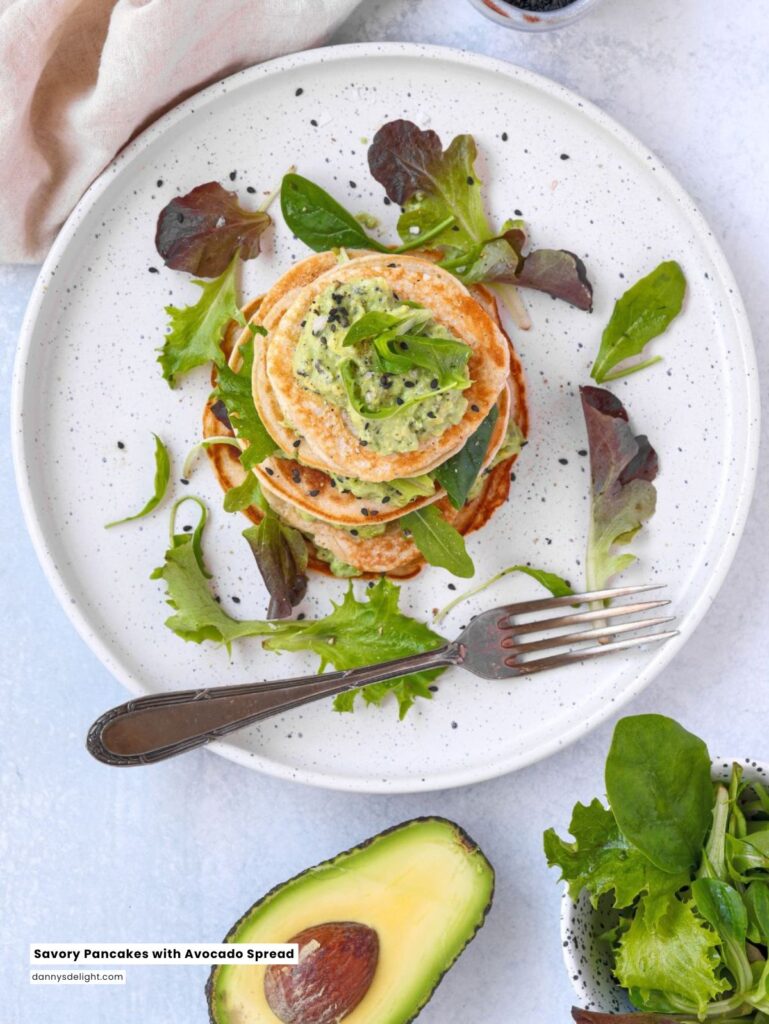 Savory Pancakes with Avocado Spread