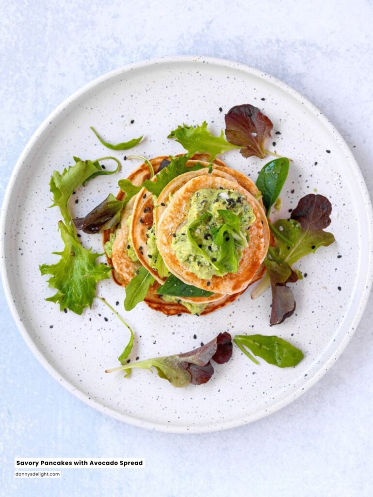 Savory Pancakes with Avocado Spread