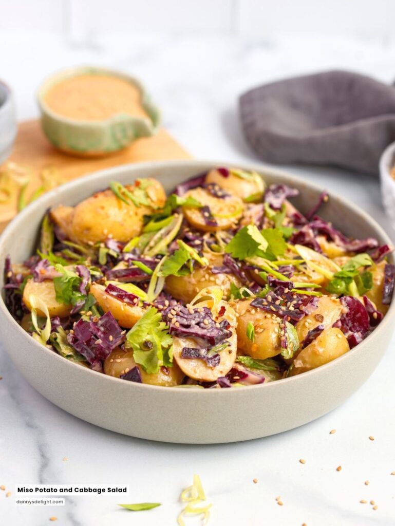 Miso Potato and Cabbage Salad