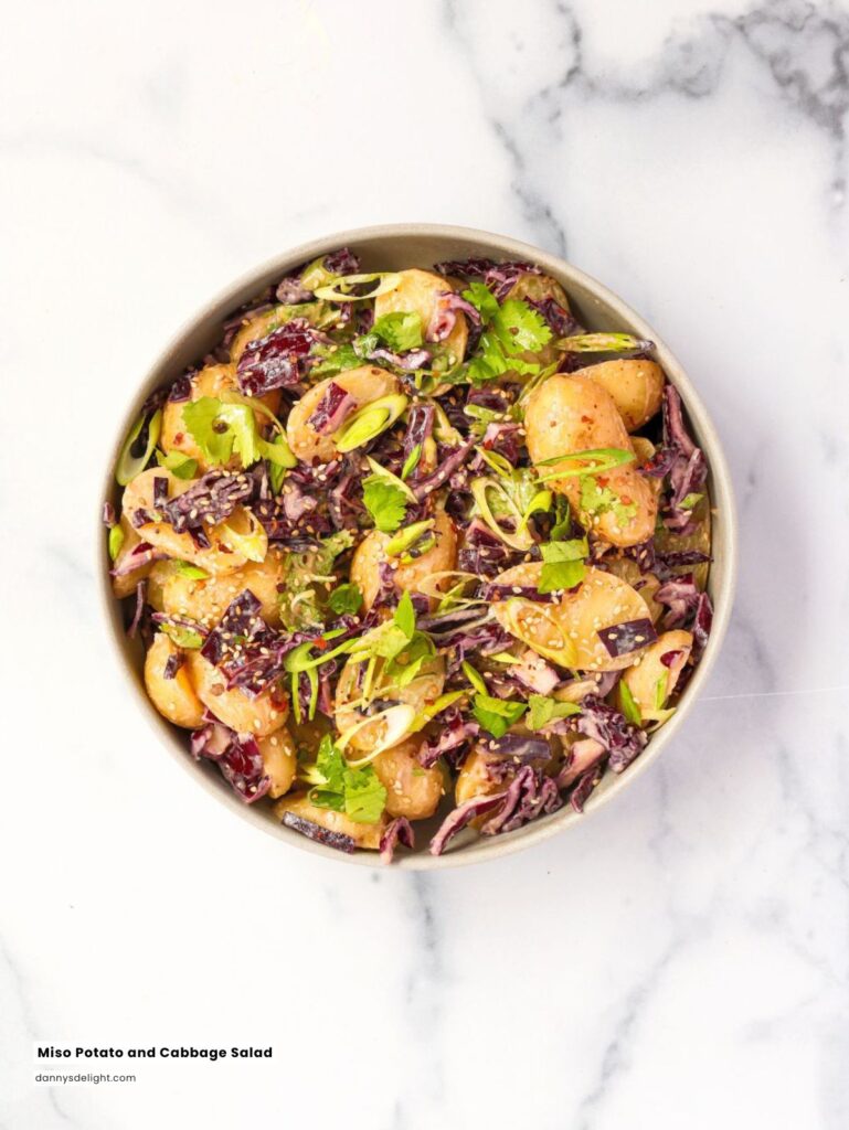 Miso Potato and Cabbage Salad