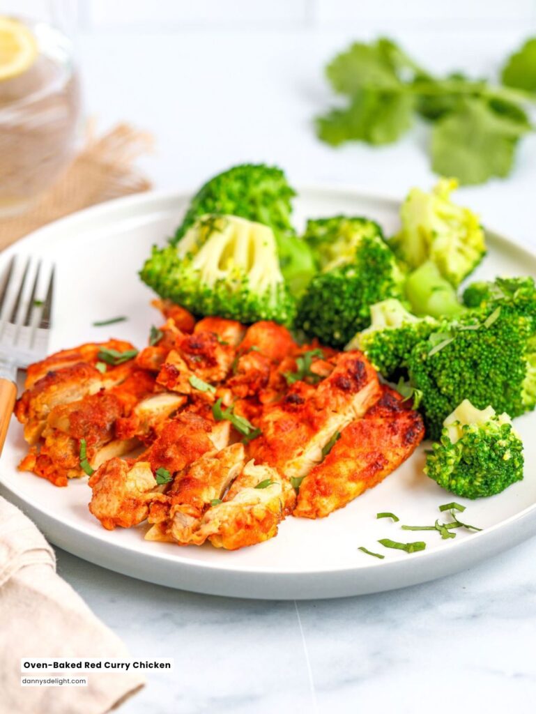 Oven-Baked Red Curry Chicken