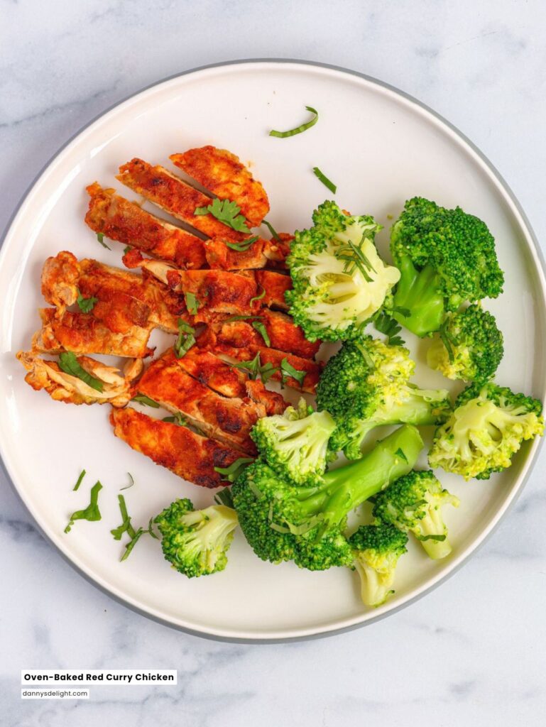 Oven-Baked Red Curry Chicken