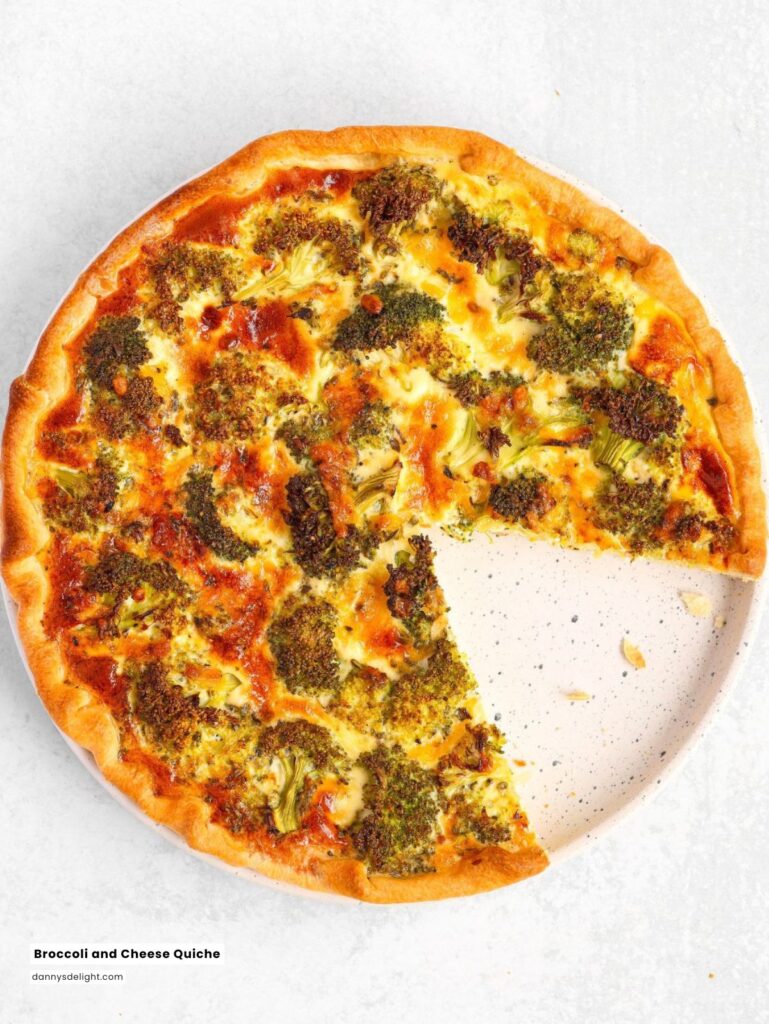 Broccoli and Cheese Quiche