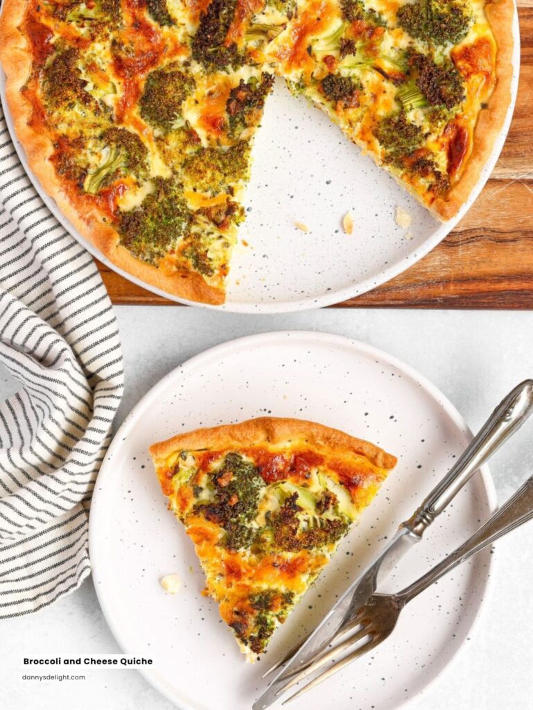 Broccoli and Cheese Quiche