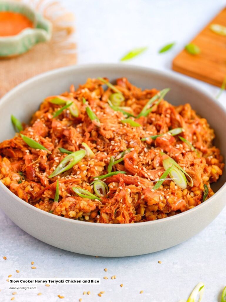 Slow Cooker Honey Teriyaki Chicken and Rice