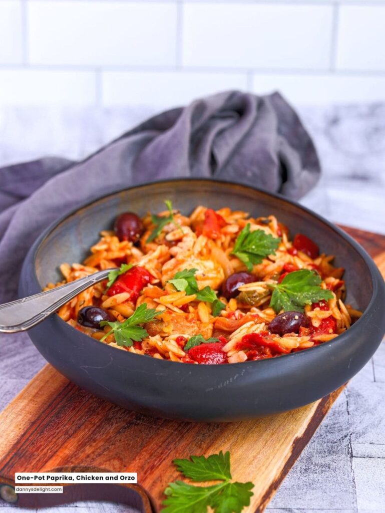 One-Pot Paprika, Chicken and Orzo