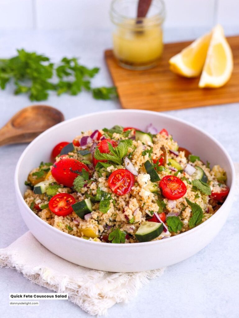 Quick Feta Couscous Salad