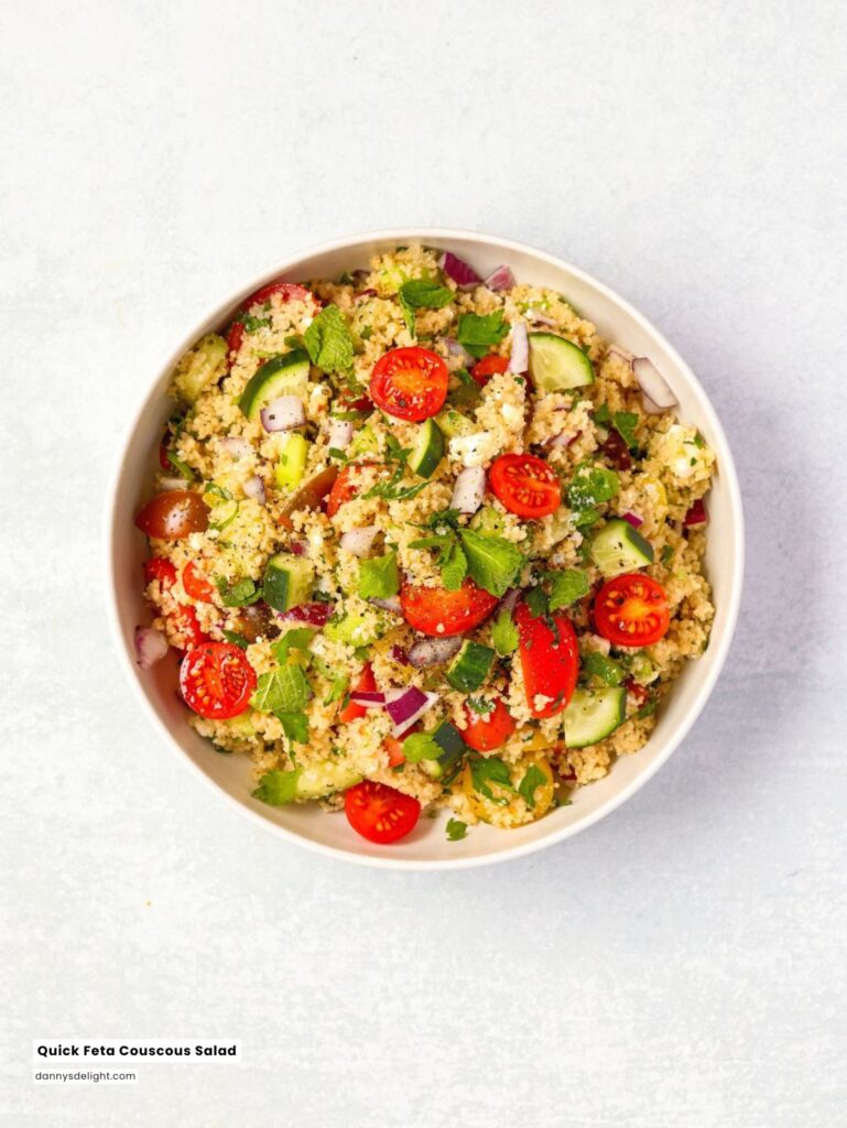 Quick Feta Couscous Salad