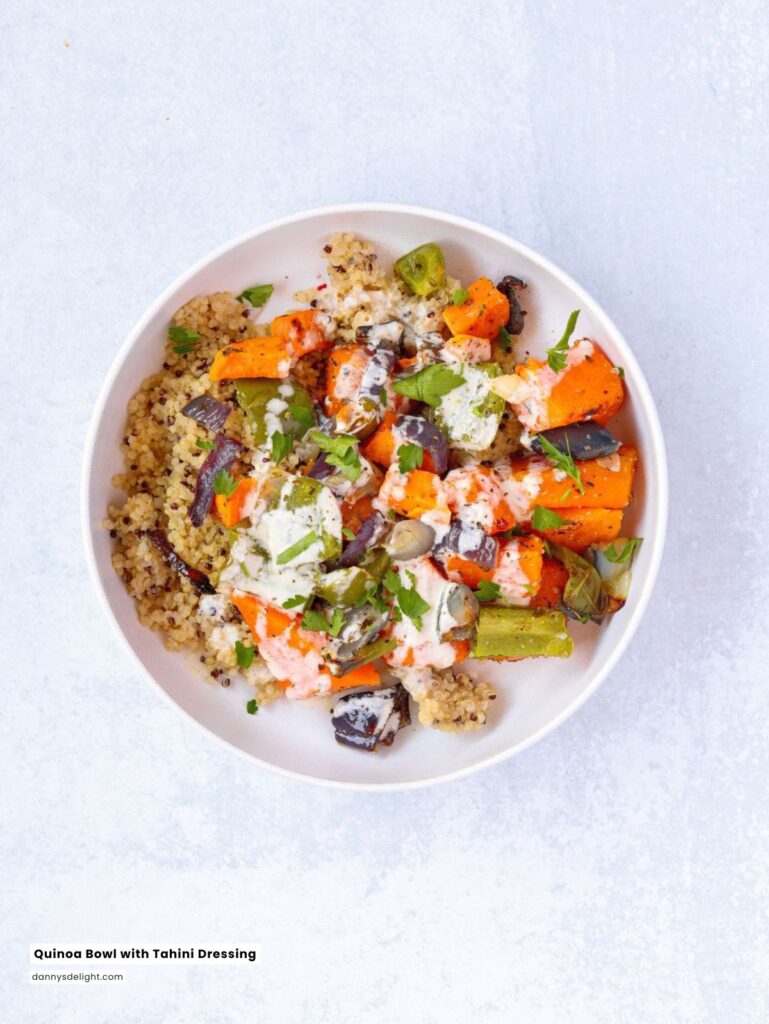 Quinoa Bowl with Tahini Dressing