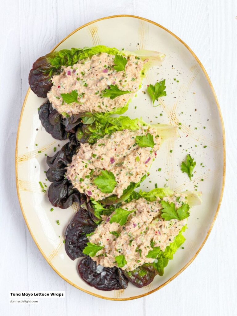 Tuna Mayo Lettuce Wraps