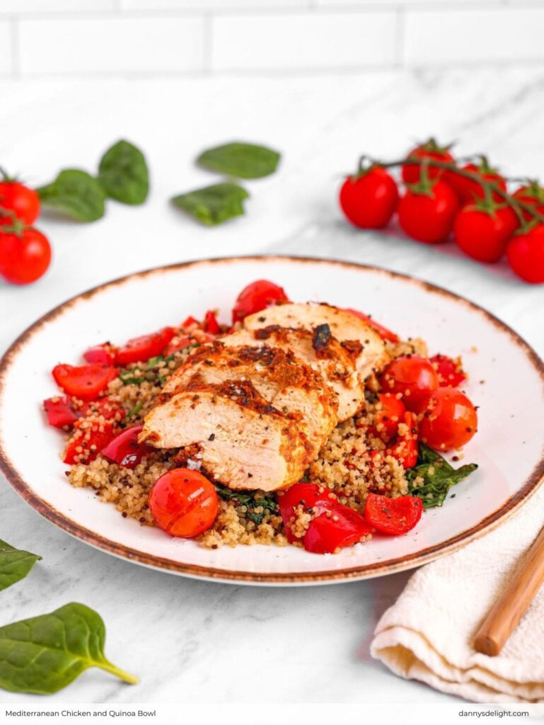 Mediterranean Chicken and Quinoa Bowl