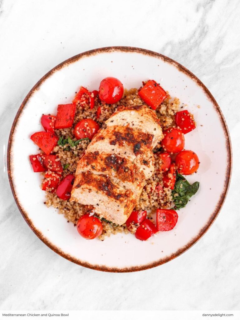 Mediterranean Chicken and Quinoa Bowl