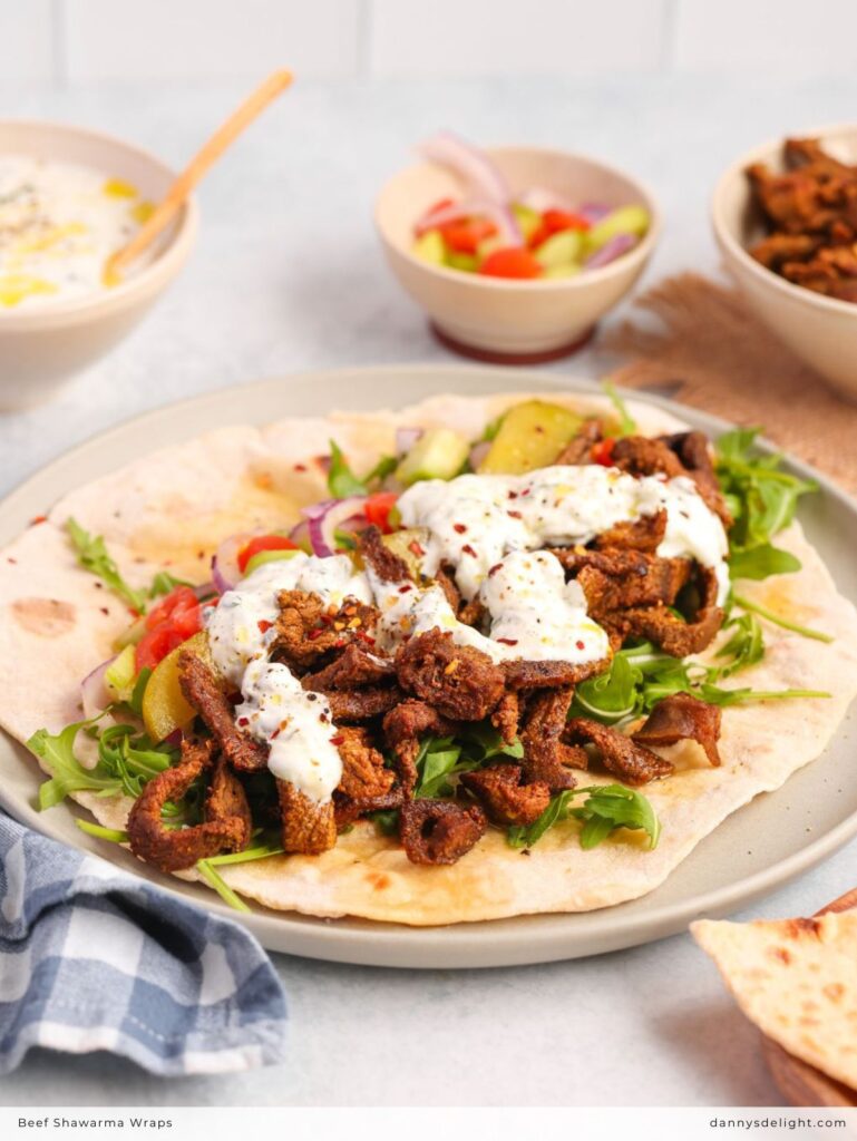 Beef Shawarma Wraps