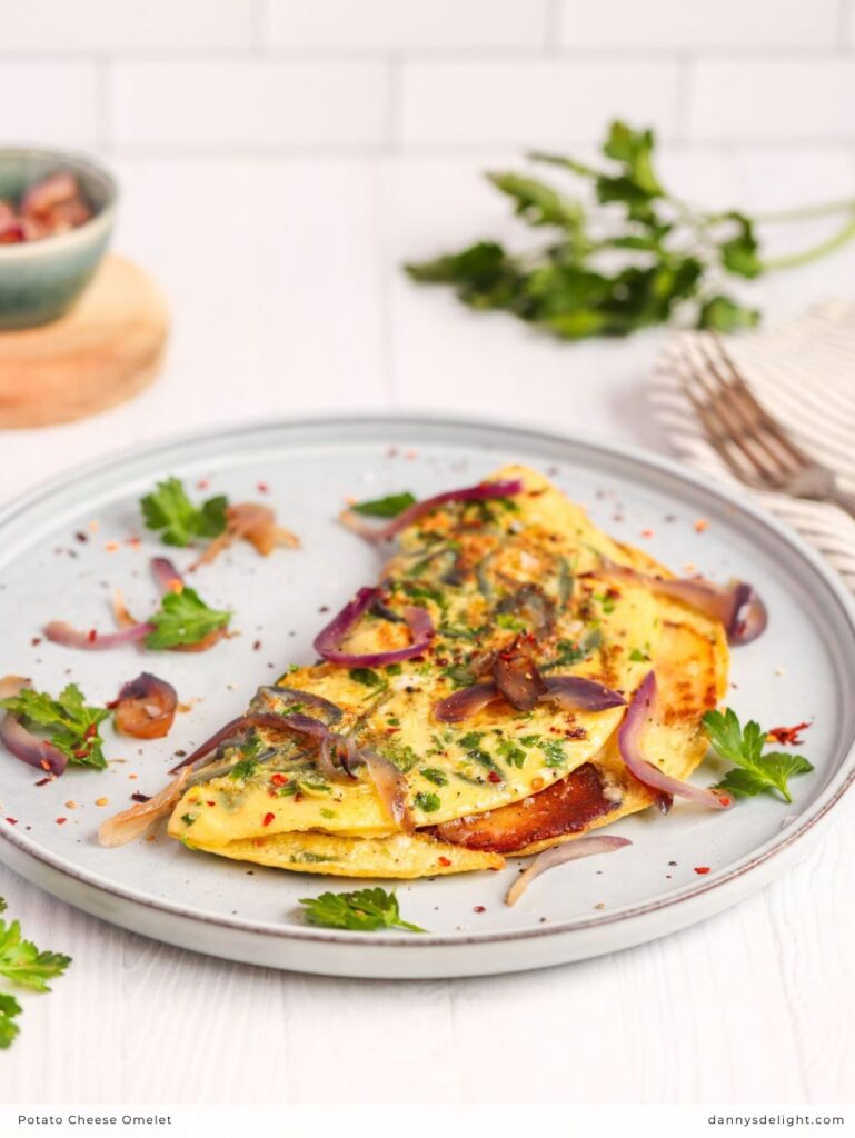 Potato Cheese Omelet