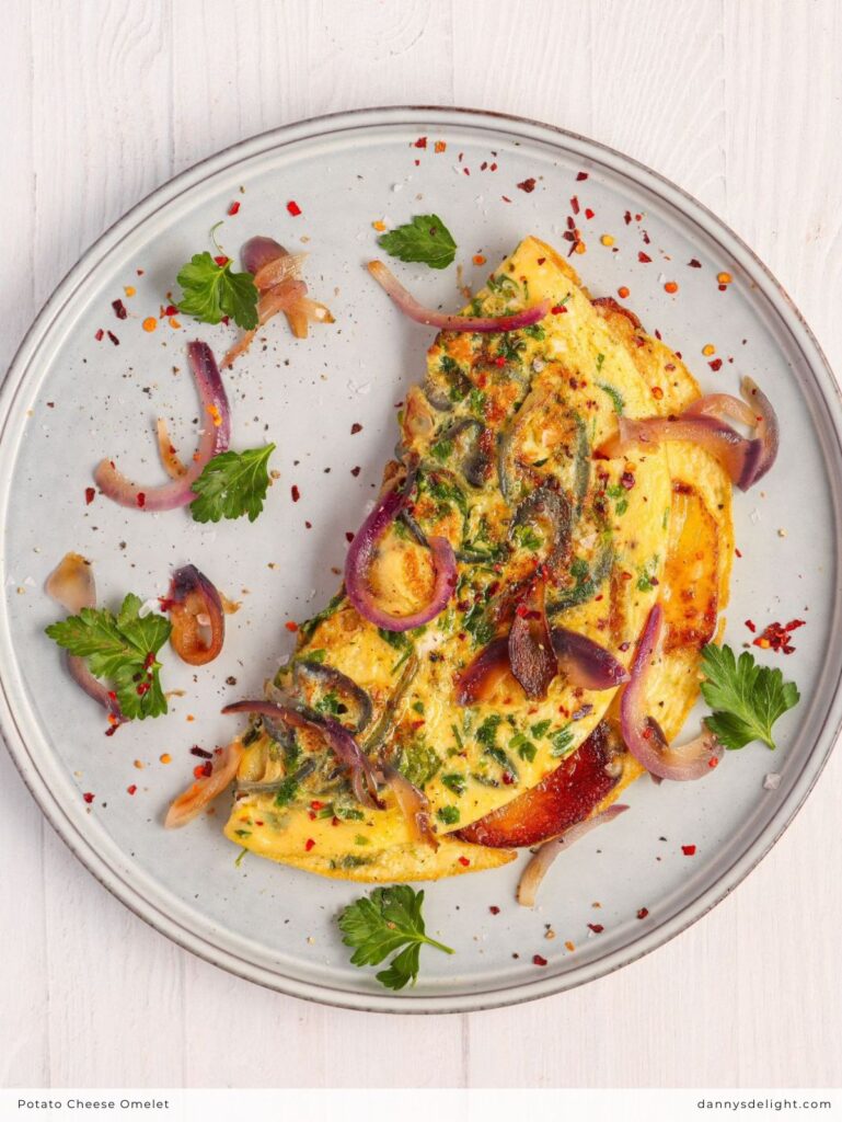 Potato Cheese Omelet