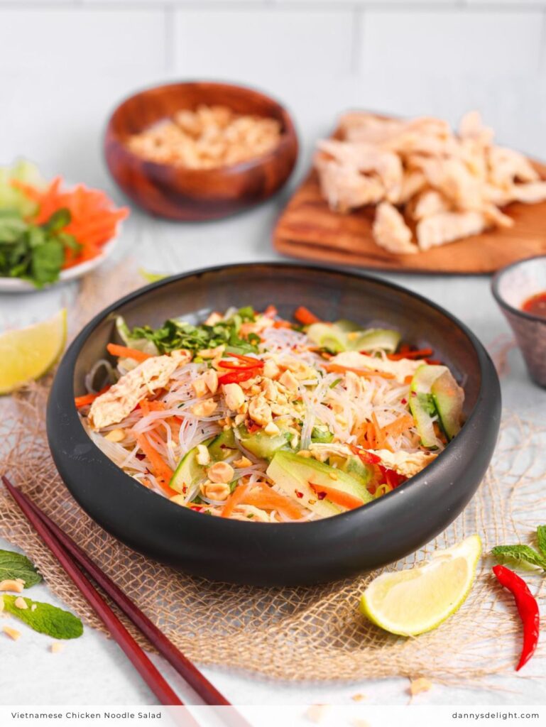 Vietnamese Chicken Noodle Salad