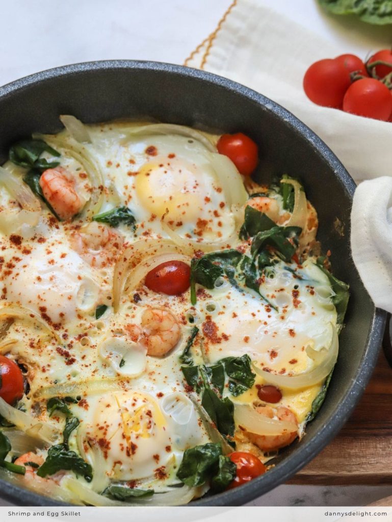 Shrimp and Egg Skillet