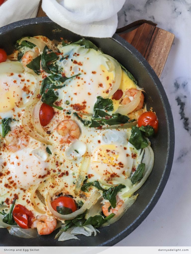 Shrimp and Egg Skillet