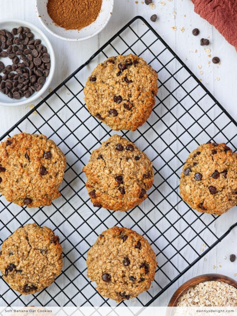 Soft Banana Oat Cookies