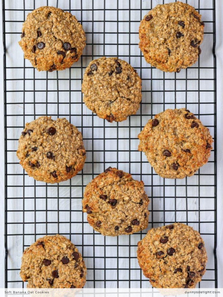 Soft Banana Oat Cookies