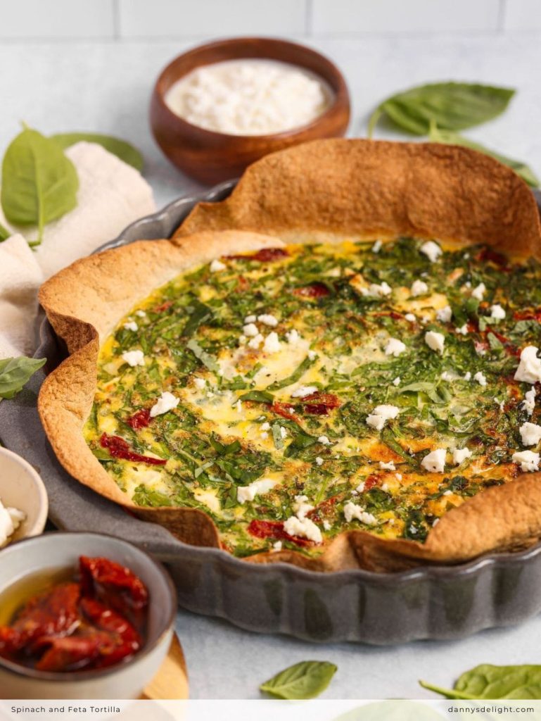 Spinach and Feta Tortilla