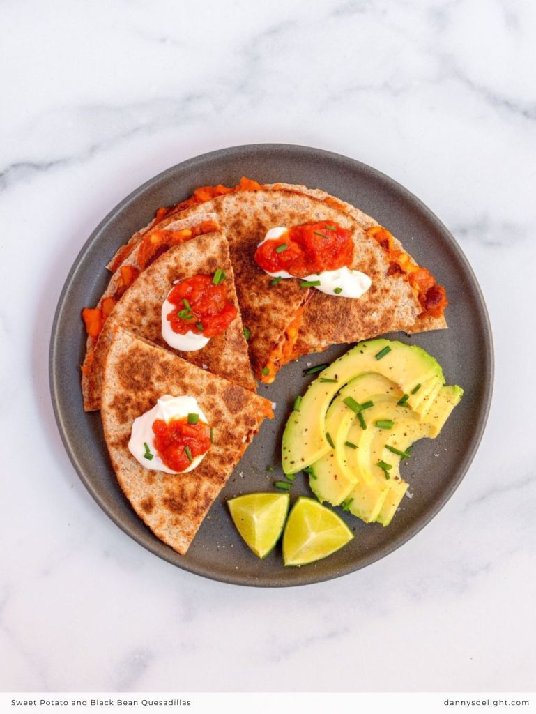 Sweet Potato and Black Bean Quesadillas