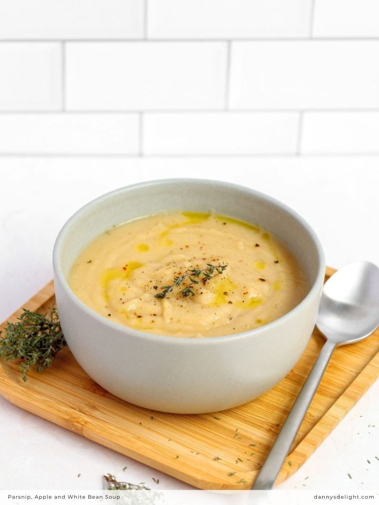 Parsnip, Apple and White Bean Soup