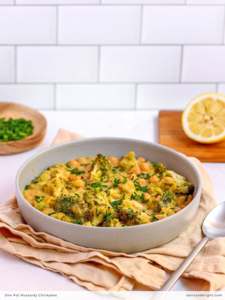 One Pot Mustardy Chickpeas