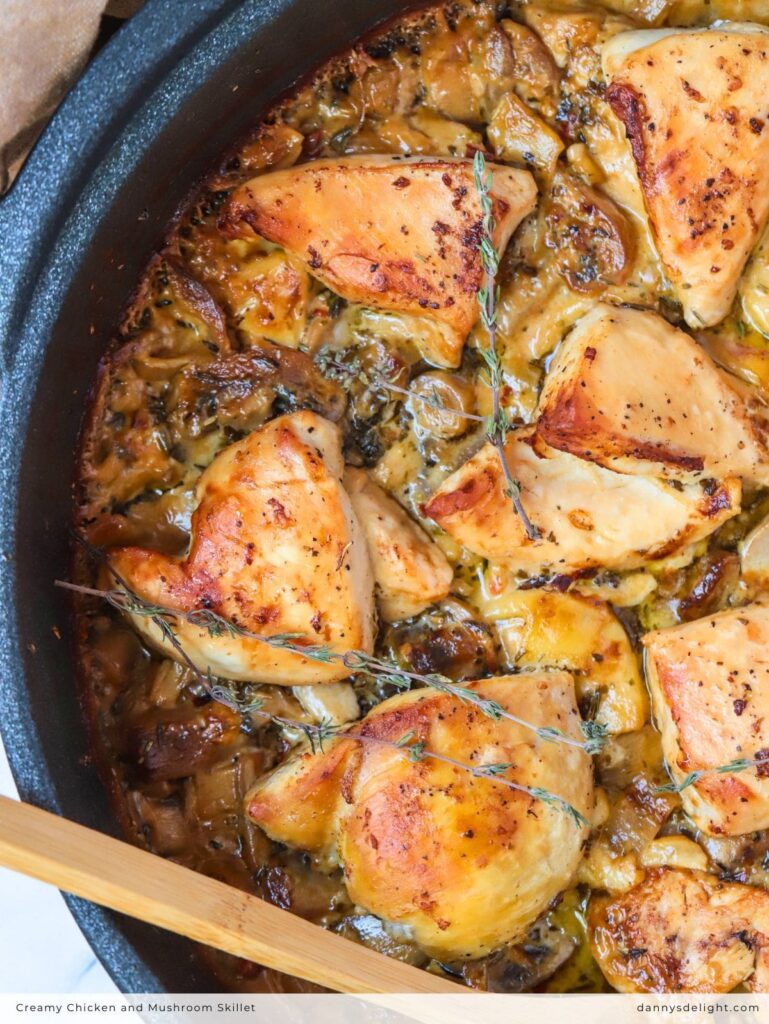 Creamy Chicken and Mushroom Skillet