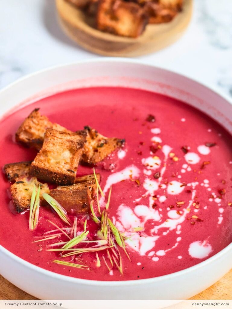 Creamy Beetroot Tomato Soup