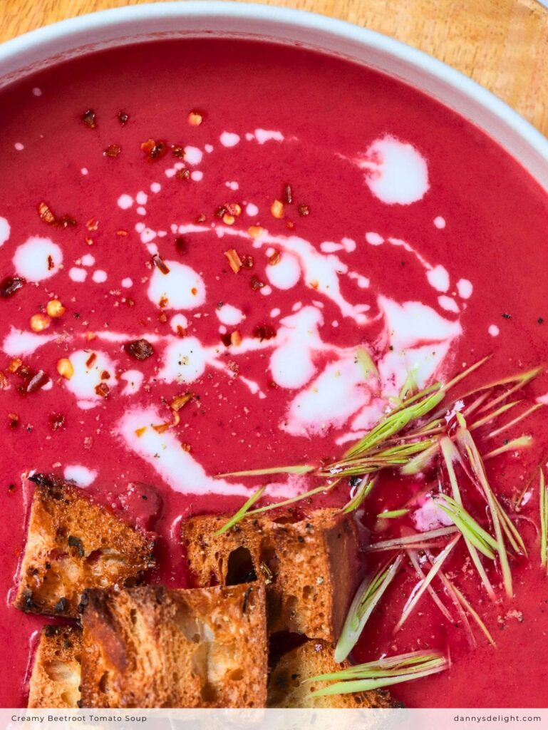 Creamy Beetroot Tomato Soup