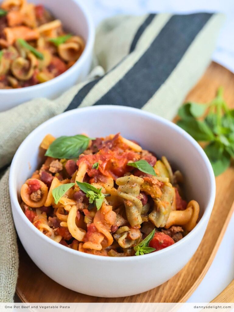 One Pot Beef and Vegetable Pasta