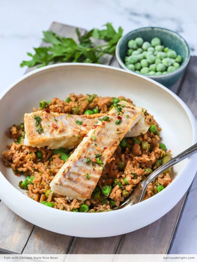 Fish with Chinese-Style Rice Bowl