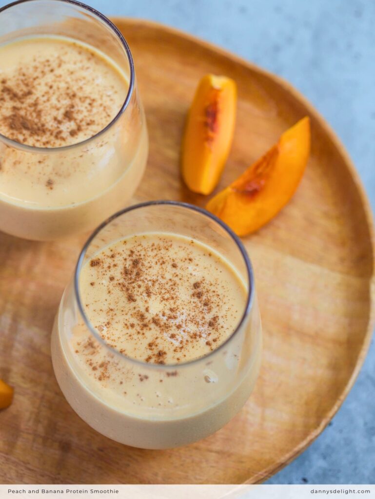 Peach and Banana Protein Smoothie