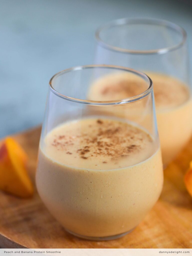 Peach and Banana Protein Smoothie