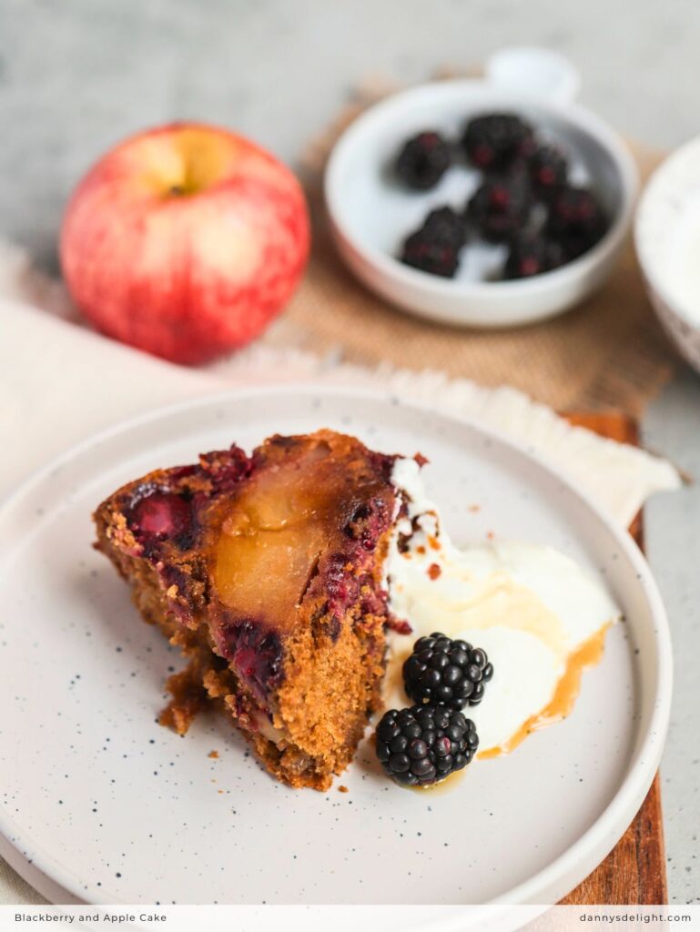 Blackberry and Apple Cake