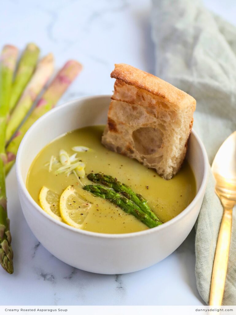 Creamy Roasted Asparagus Soup