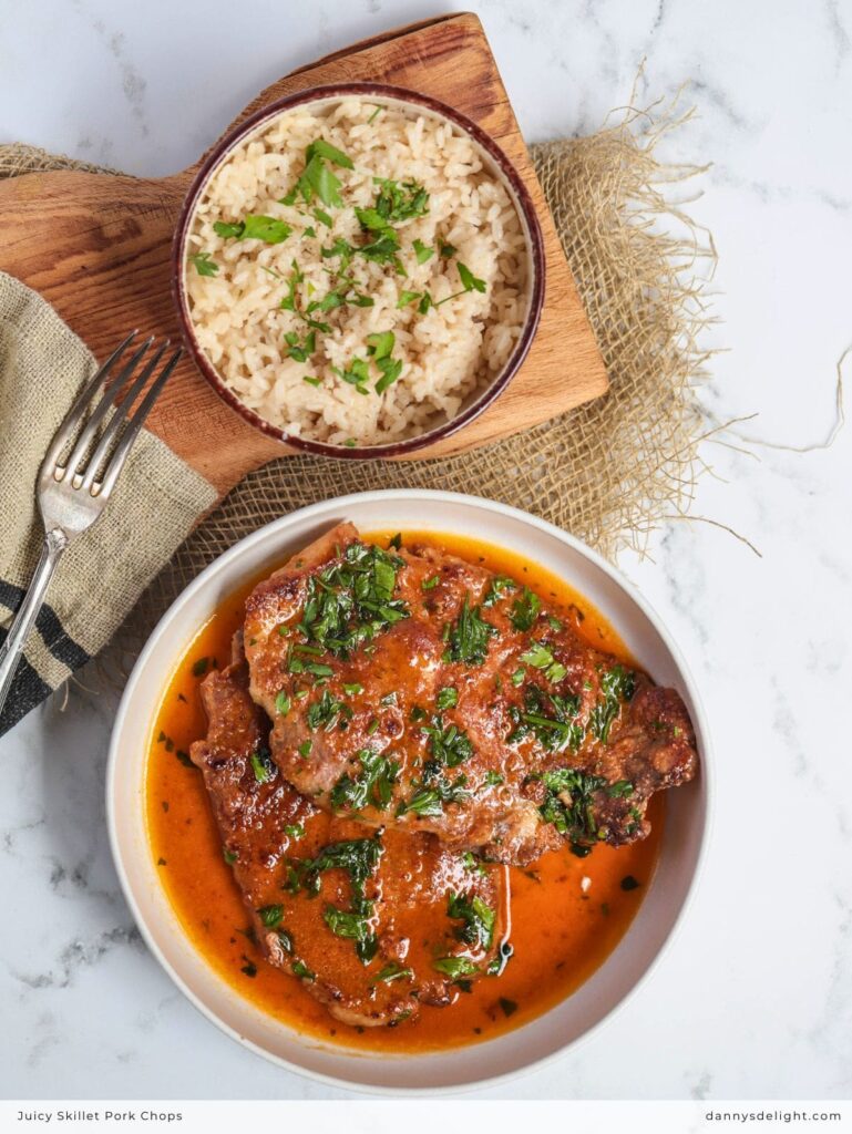 Juicy Skillet Pork Chops