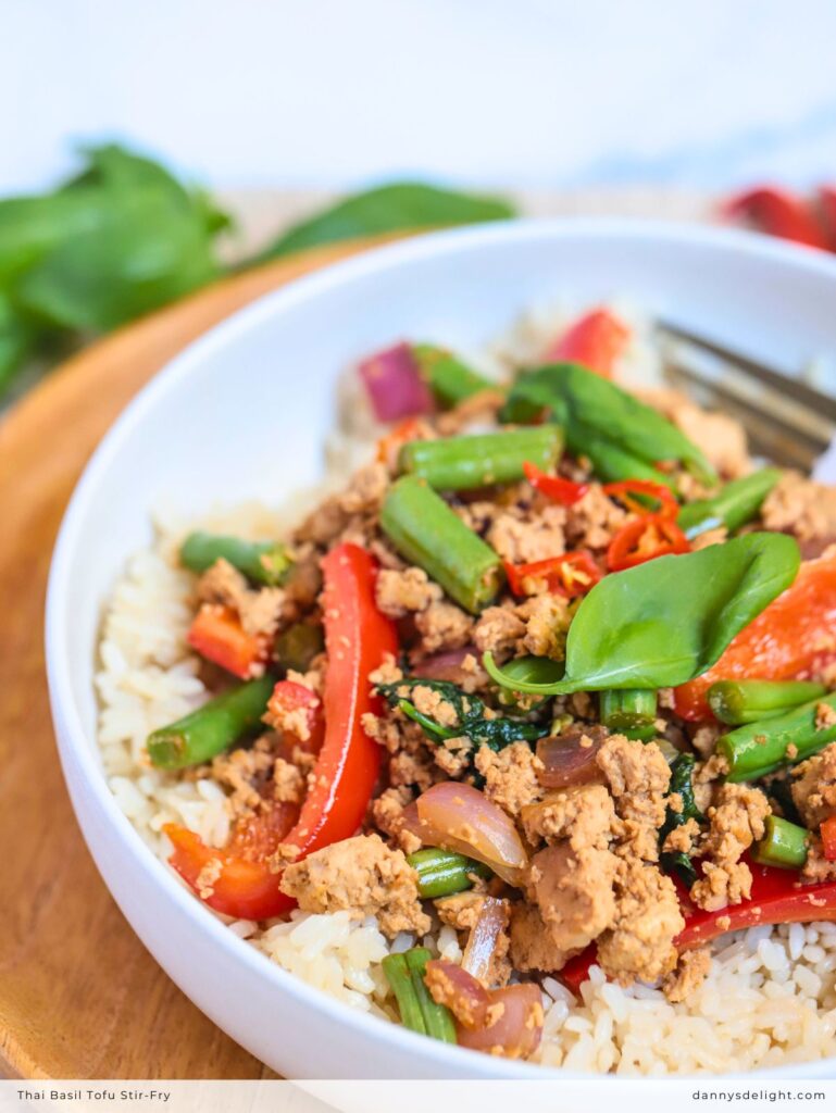 Thai Basil Tofu Stir-Fry
