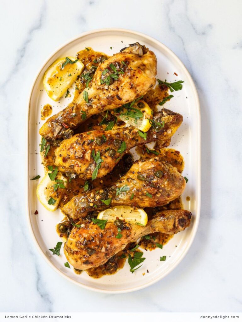 Lemon Garlic Chicken Drumsticks