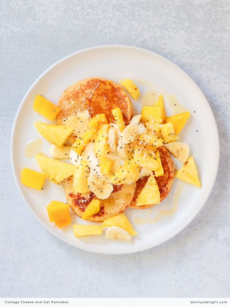 Cottage Cheese and Oat Pancakes