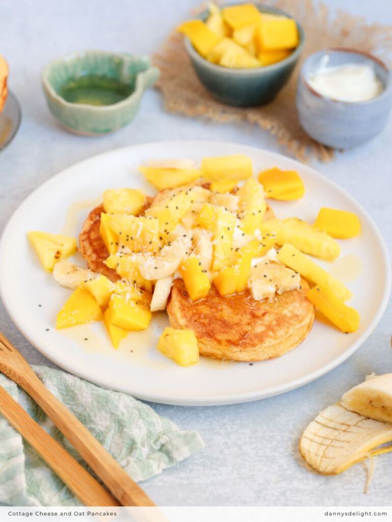 Cottage Cheese and Oat Pancakes