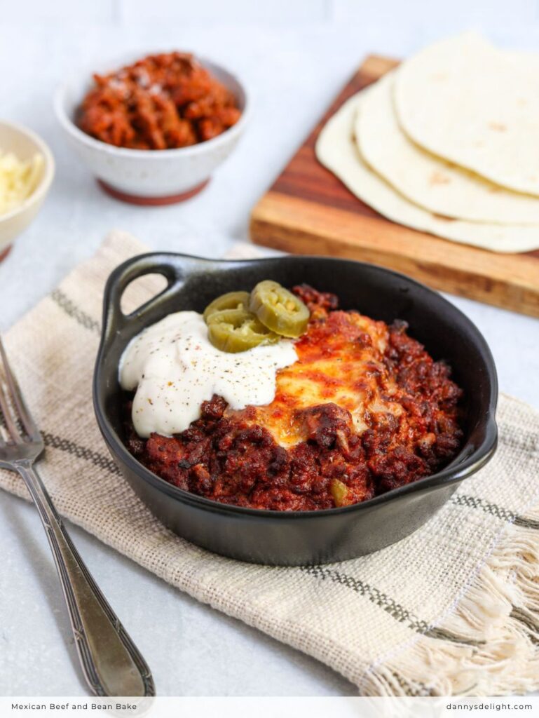 Mexican Beef and Bean Bake