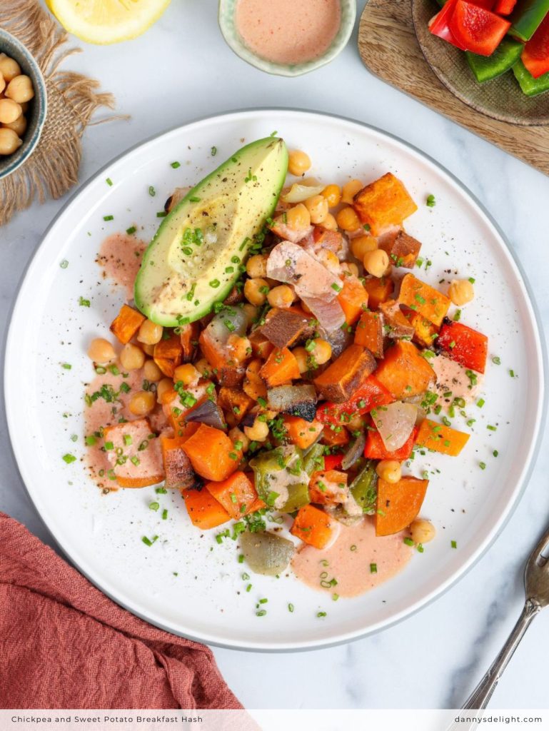 Chickpea and Sweet Potato Breakfast Hash