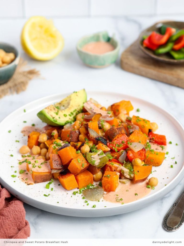 Chickpea and Sweet Potato Breakfast Hash