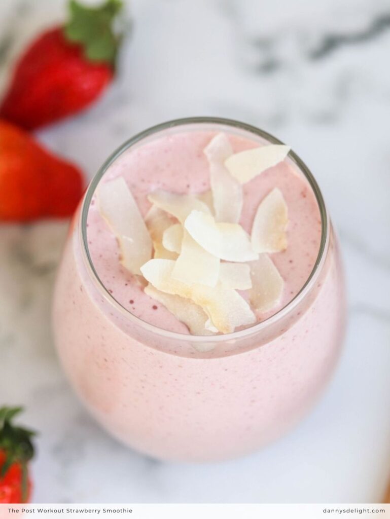 The Post Workout Strawberry Smoothie