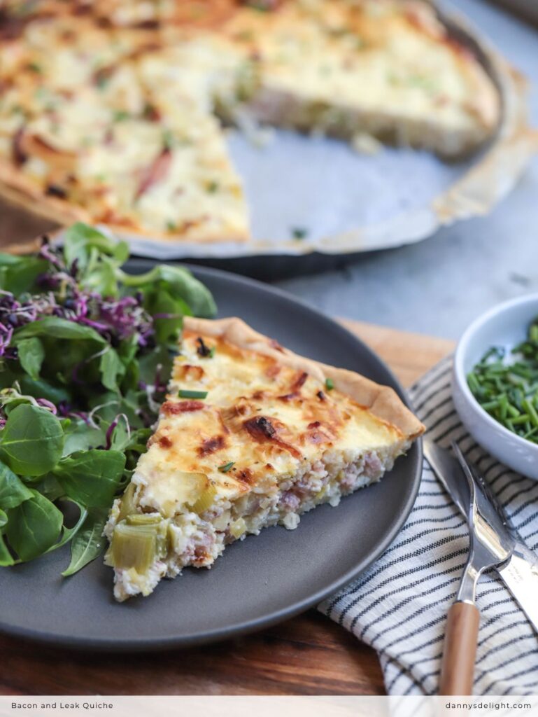 Bacon and Leak Quiche