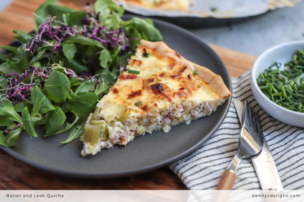 Bacon and Leak Quiche