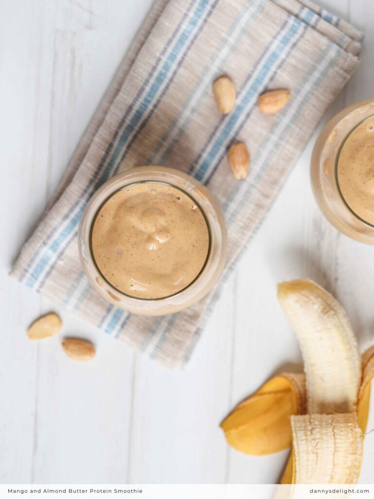 Mango and Almond Butter Protein Smoothie